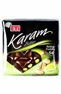Eti Karam Antep Fıstıklı Kare Çikolata 60 Gr.