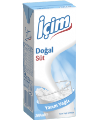 İçim Yarım Yağlı Süt 200 ml