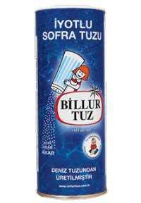 Billur Tuz Karton Tuzluklu 125 Gr