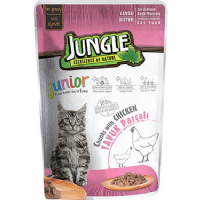 Jungle Pouch Yavru Kedi Maması Tavuklu 100 Gr