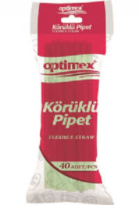 Optimex Koruklu Pipet 40'lı