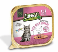 Jungle Pure Yavru Kedi Maması Sütlü Tavuklu 100 Gr