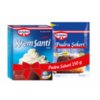 Dr Oetker Krem Şanti 2x75 Gr +Pudra Şekeri 150 Gr