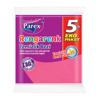 Parex Rengarenk Temizlik Bezi 5'li