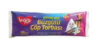 Viora Büzgülü Çöp Torbası Büyük Boy Vanilya 10'lu	