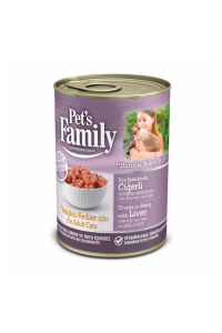 Pets Family Konserve Kedi Ciğerli 400g