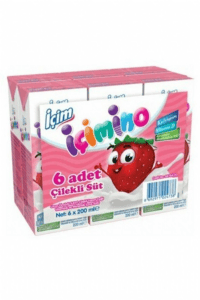 İçim İçimino Çilekli Süt 6x200 ml 