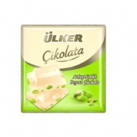 Ülker Antep Fıstıklı Beyaz Çikolata Kare 65 Gr