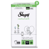 Sleepy 2'li Fırsat No5 Külot Bebek Bezi 58'li