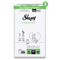 Sleepy 2'li Fırsat No6 Külot Bebek Bezi 46'lı