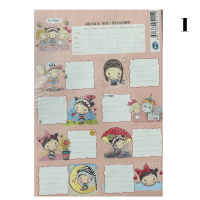 U-4 Kız Okul Etiketi 3'lü