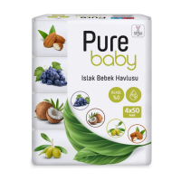 Pure Baby Islak Havlu 4x50'li