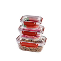 Dünya Dikdörtgen Saklama Kabı 3'lü