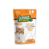 Jungle Pouch Kısır Kedi Maması Tavuklu 100 GR.