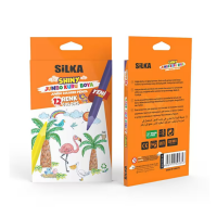 Silka Shiny Jumbo Kuru Boya 12'li
