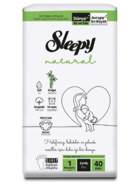 Sleepy Natural Jumbo No1 Bebek Bezi 50'li