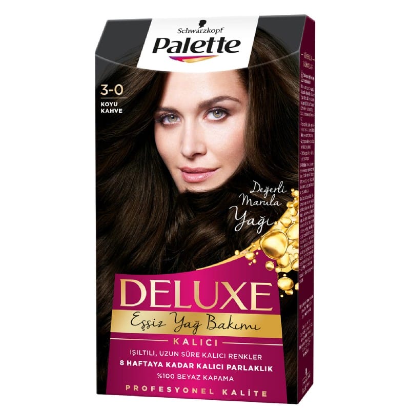 Palette Deluxe Koyu Kahve 3-0 Saç Boyası