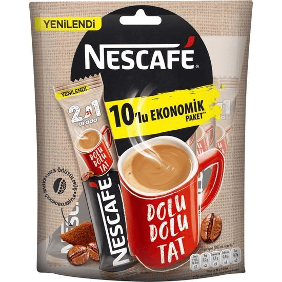 Nescafe 2'si 1 Arada Kahve 10'lu Paket