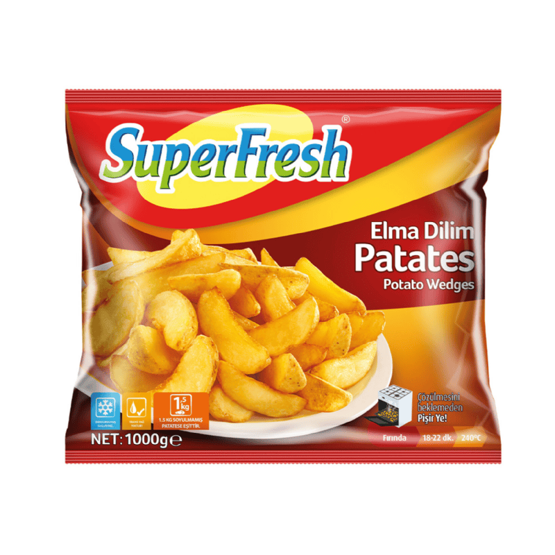 SuperFresh Elma Dilim Patates 1000 Gr.